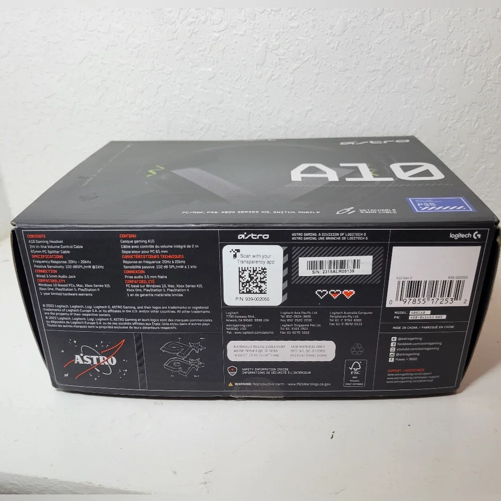 ASTRO A10 Gen‎ 2 Wired Gaming Headset for Xbox Series X | S, Switch, PC/MAC